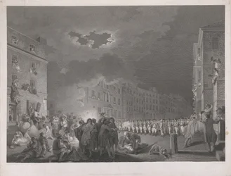 O motim em Broad Street a sete de junho de 1780