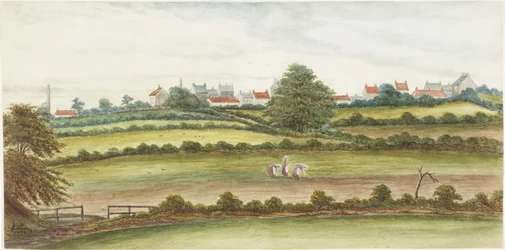 Monkseaton do Norte (aquarela, lápis e bodycolour no papel)