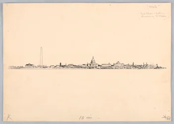 Washington Skyline, Design para Washington Board of Trade Dinner, 13 de maio de 1908