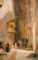 Rua de Génova (óleo sobre tela)