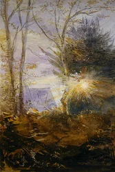 Sunrise, Abinger, Surrey (aguarela sobre papel)