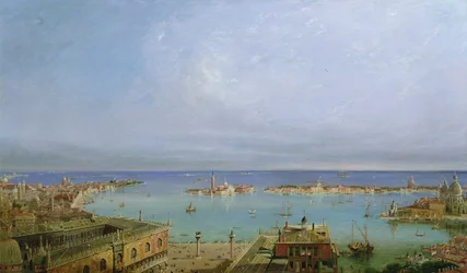 Vista, de, veneza, de, a, campanile