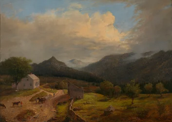 Taverna em New Boston, Vermont, 1855.