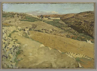 Jerusalém e Siloé, Lado Sul, ilustração de &39;A Vida de Nosso Senhor Jesus Cristo&39; (óleo a bordo)