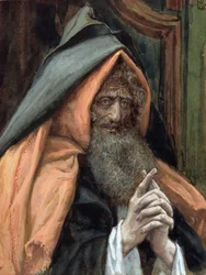 José de Arimatéia, ilustração da Vida de Cristo, c. 1867-94 (wc e guache sobre papelão)