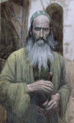 Saint Paul, ilustração para a vida de Cristo, c.1886-94 (wc e guache no cartão)