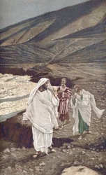 O Chamado de Santo André e São João - Chamado de Santo André e São João - de “” A Vida de Nosso Senhor Jesus Cristo ”” - 1899 por James Tissot - Vocação de São João e Santo André - A Vida de Nosso Senhor Jesus Cristo , por Jacques Joseph