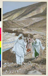 O Chamado de Santo André e São João, ilustração para A Vida de Cristo, c.1886-94 (wc e guache sobre papelão)