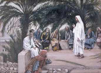 A primeira será a última ilustração para a vida de Cristo, c.1886-94 (wc e guache sobre papelão)