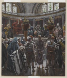 The Morning Judgment, ilustração da Vida de Nosso Senhor Jesus Cristo, 1886-94 (wc sobre grafite sobre papel)