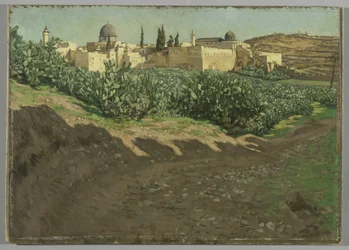 O canto sudoeste da Esplanada do Haram, o antigo templo, ilustração da vida de nosso Senhor Jesus Cristo