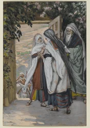 A Visitação, ilustração para A Vida de Cristo, c.1886-94 (wc no papel)