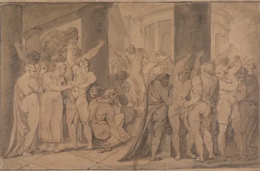 O Corpo de Lucretia Exposto aos Romanos