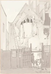 A descoberta de uma janela leste da Igreja de Todos os Santos, atrás da High Street, Bristol