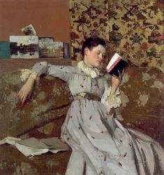 Caterina lendo um livro, c.1888
