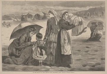 Na praia de Long Branch - A Hora das Crianças, 1874