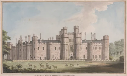 Castelo de Herstmonceux, East Sussex: Vista Sudoeste