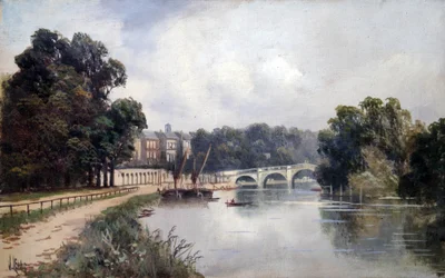 Cholmondeley Walk, olhando em direção a Richmond Bridge