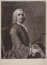 Retrato do organista e compositor John Stanley 1712-1786.