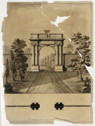 Entrada monumental do cemitério