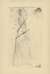 [76] Impressões de placas canceladas por Whistler - [Woman Standing].