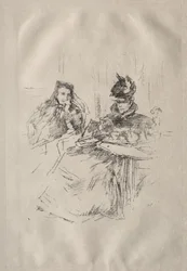 Chá da tarde, a Sra. Phillips e a Sra. Charles Whibley