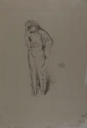 Figura Drapejada, Em Pé