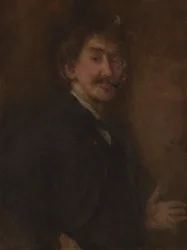 Ouro e castanho: autorretrato