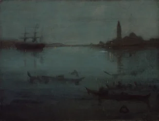 Noturno em azul e prata: a lagoa, Veneza