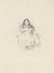 Estudo de retratos: Sra. Philip, No. 3 (reto) Estudo de Retrato: Geneviève Mallarmé (verso)