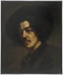Retrato de Whistler com um chapéu