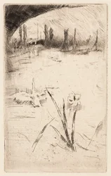 Esboço a partir de "Cisne e Íris" de Cecil Lawson