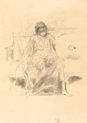 A Figura Drapejada, Sentada