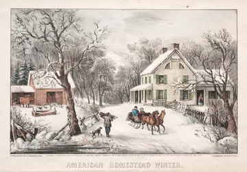 American Homestead, inverno, 1868.