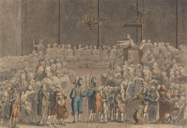 Um baptizado no Vaticano com a Guarda Papal Suíça, etc.
