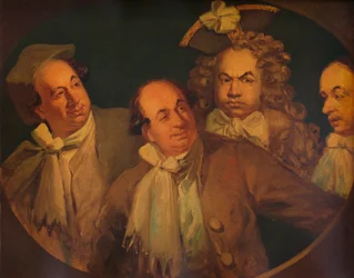 John Reeve como Harry Alias, em Um, Dois, Três, Quatro, Cinco, c1829