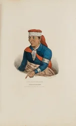 KEE-O-TUCK-KEE; Um chefe de Pottowattomie, de The Aboriginal Portfolio