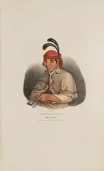 NA-SHE-MUNG-GA, um chefe de Miami, de The Aboriginal Portfolio
