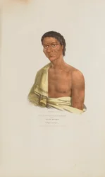 O-HYA-WA-NIM-CE-KEE ou o Trovão Amarelo; um chefe Chippeway, de The Aboriginal Portfolio