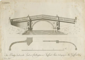 Chillington Park - Bridge: engraving, nd [c 1789] (imprimir)