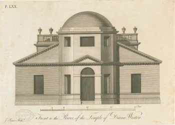 Weston-under-Lizard - O Templo de Diana: gravura, nº [c 1765-1770]