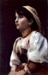 Garota Italiana, c.1890 (óleo sobre tela)