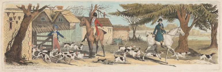 Fox-Hunting [conjunto de três de quatro]: 1.Unkennelling
