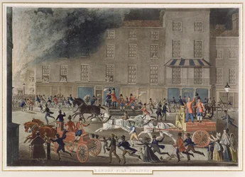 Carros de bombeiros de Londres, c.1830