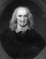 Thomas Hobbes, filósofo inglês do século XVII, 1836.
