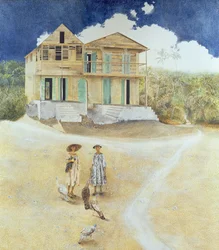 Duas irmãs mais velhas, Jacmel, Haiti, 1974