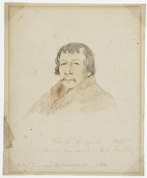 Retrato de Black Hawk e Na-Be-Ghi-Zeik