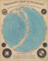 Mapa dos céus (retroiluminado)