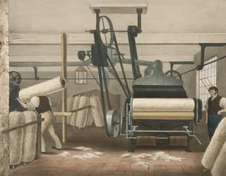 Lap Frame, Progress of Cotton No. 3, pub. 1840