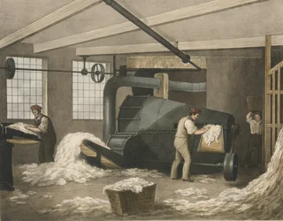 Willowing, Progress of Cotton No. 2, pub. 1840